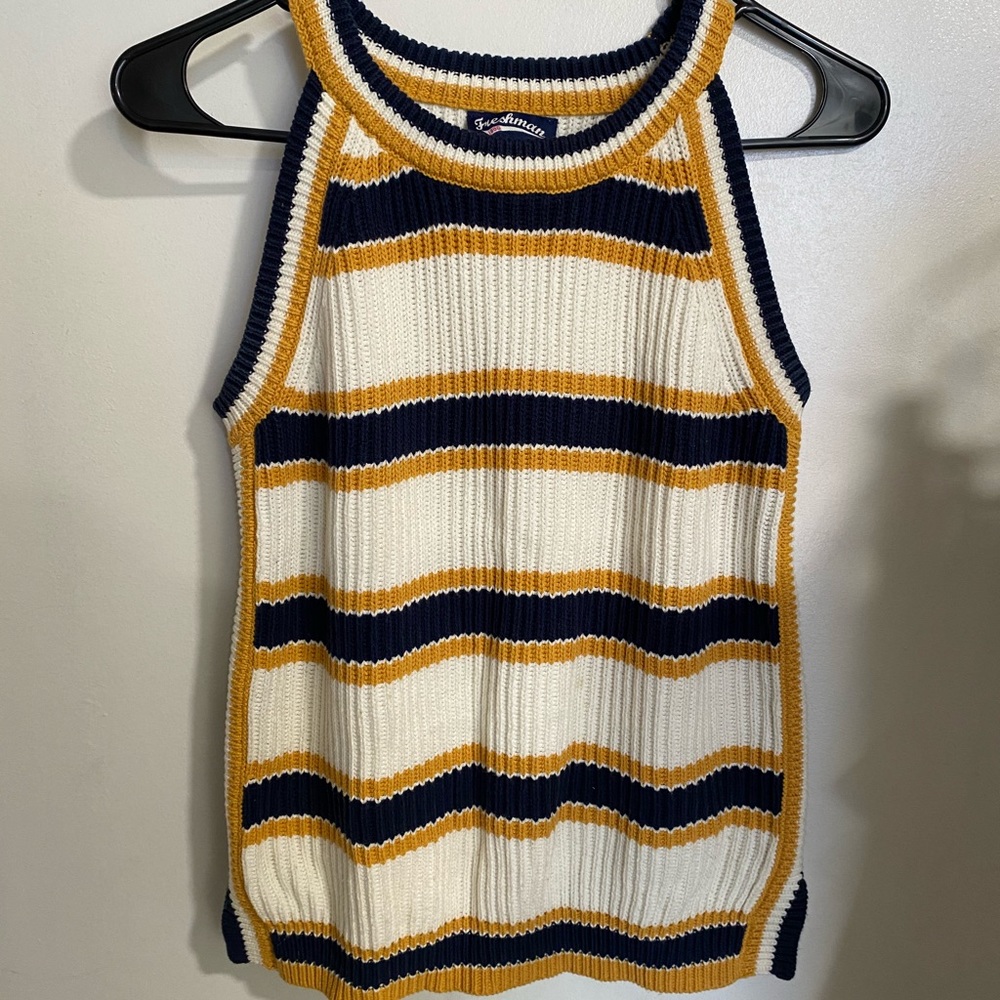 Knit sweater material top